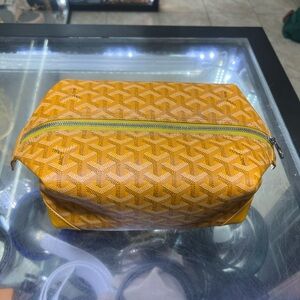 Goyard Boeing 25 Yellow Toiletry Bag